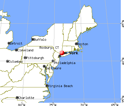 Roxbury, Connecticut map