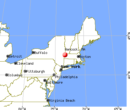 Hancock, Massachusetts map