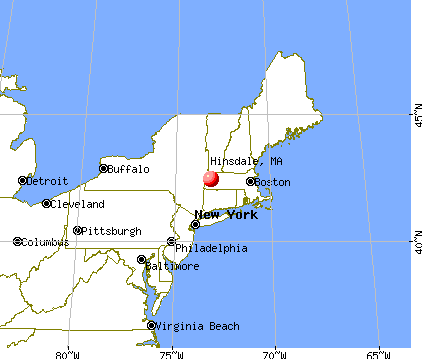 Hinsdale, Massachusetts map