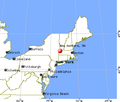 New Ashford, Massachusetts map