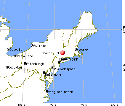 Sharon, Connecticut map