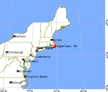 Edgartown, Massachusetts map