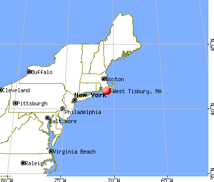 West Tisbury, Massachusetts map