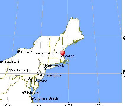 Georgetown, Massachusetts map
