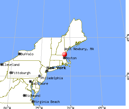 West Newbury, Massachusetts map
