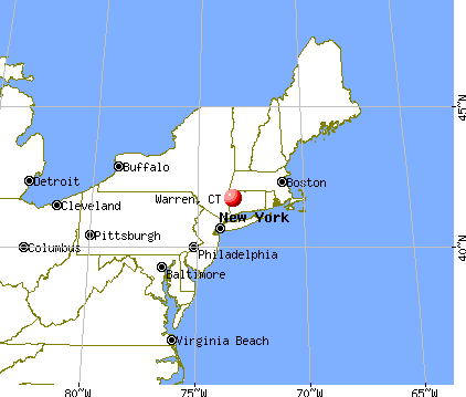 Warren, Connecticut map