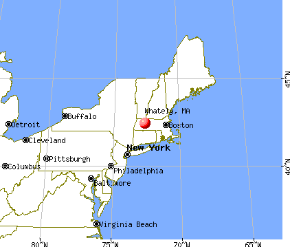 Whately, Massachusetts map