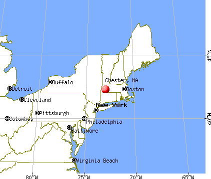 Chester, Massachusetts map