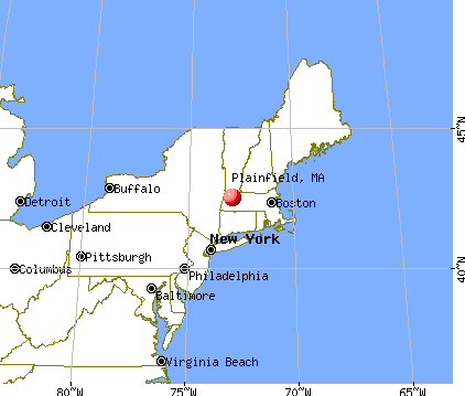 Plainfield, Massachusetts map