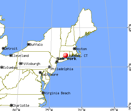 Haddam, Connecticut map