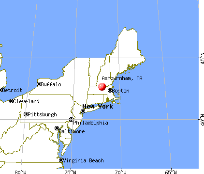 Ashburnham, Massachusetts map