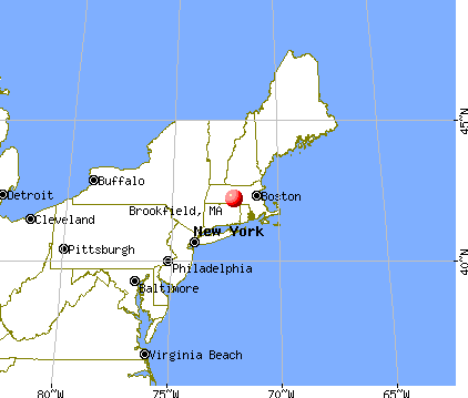 Brookfield, Massachusetts map