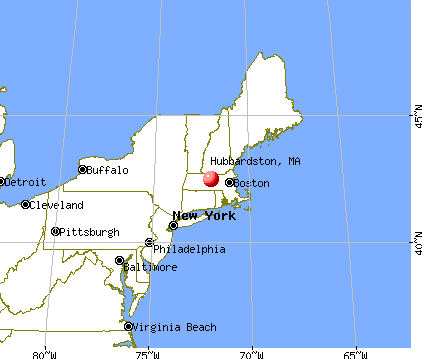 Hubbardston, Massachusetts map