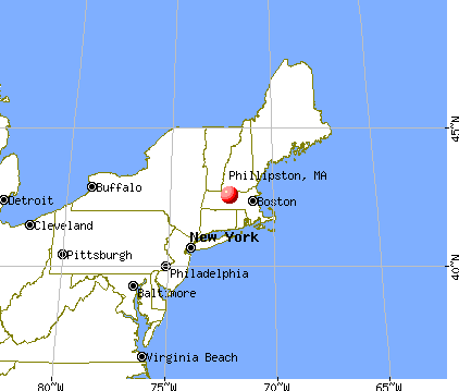 Phillipston, Massachusetts map