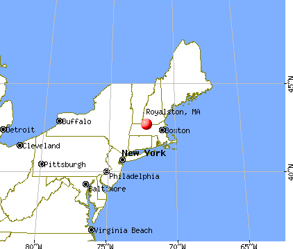 Royalston, Massachusetts map