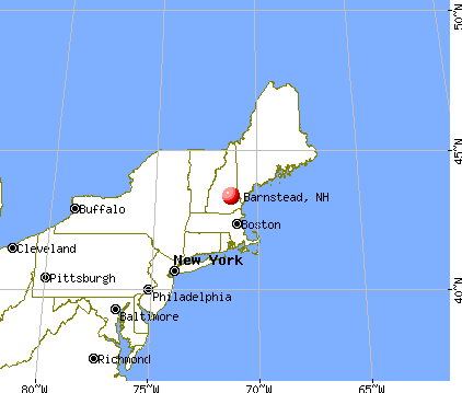 Barnstead, New Hampshire map