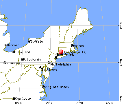 Beacon Falls, Connecticut map