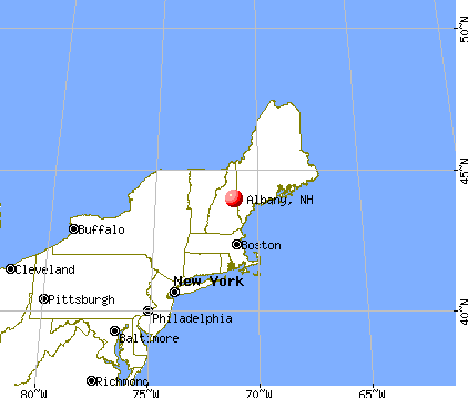 Albany, New Hampshire map