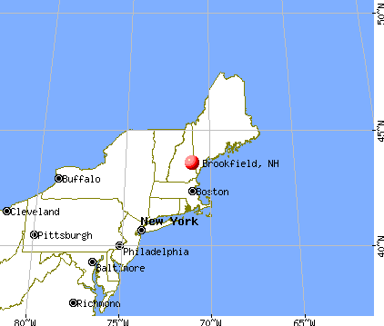 Brookfield, New Hampshire map