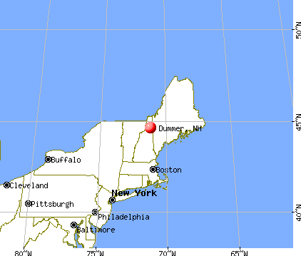 Dummer, New Hampshire map