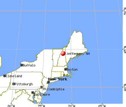 Jefferson, New Hampshire map