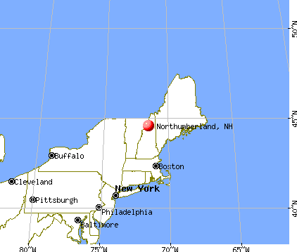 Northumberland, New Hampshire map