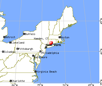Hamden, Connecticut map