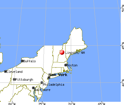 Lincoln, New Hampshire map