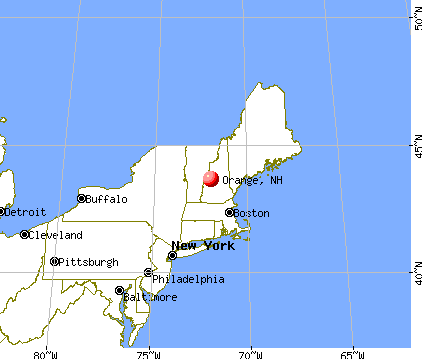 Orange, New Hampshire map