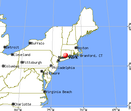 North Branford, Connecticut map