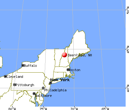 Deerfield, New Hampshire map