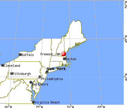 Fremont, New Hampshire map