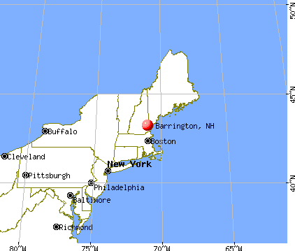 Barrington, New Hampshire map