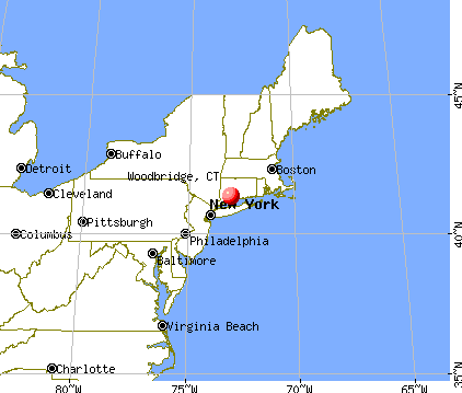 Woodbridge, Connecticut map