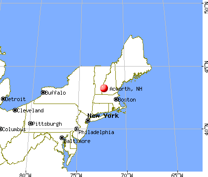 Acworth, New Hampshire map