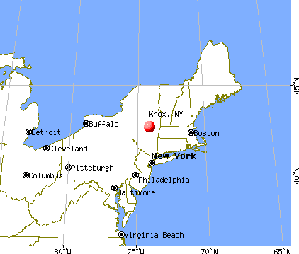 Knox, New York map