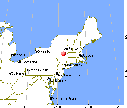 Westerlo, New York map