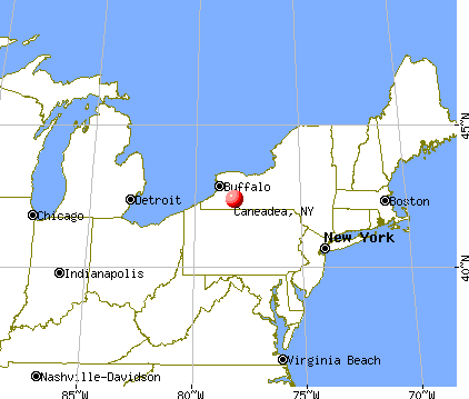 Caneadea, New York map