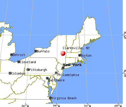 Clarksville, New York map