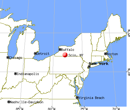 Scio, New York map