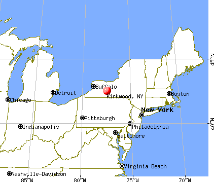 Kirkwood, New York map