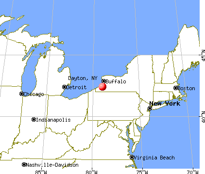 Dayton, New York map