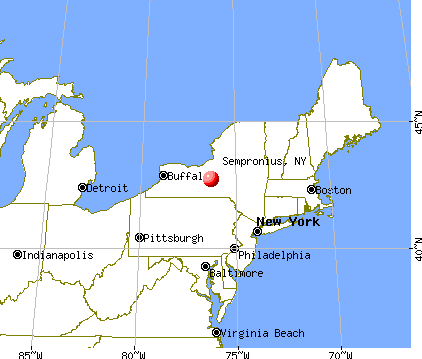 Sempronius, New York map