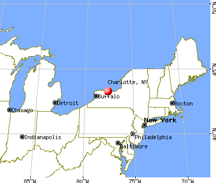 Charlotte, New York map
