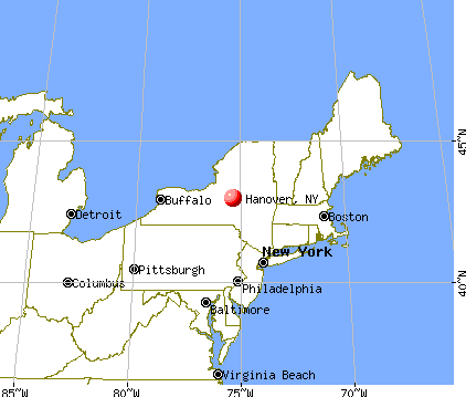 Hanover, New York map