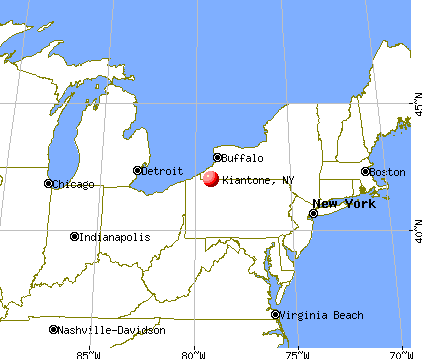 Kiantone, New York map