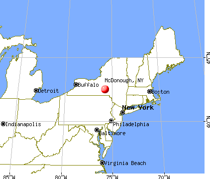 McDonough, New York map