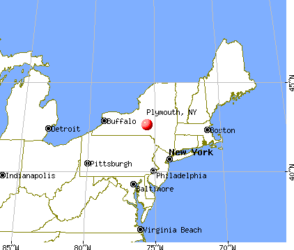 Plymouth, New York map