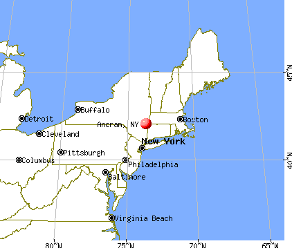 Ancram, New York map