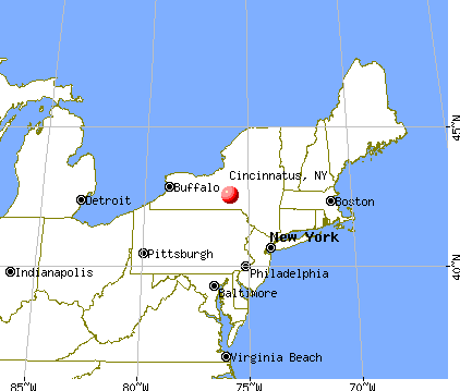 Cincinnatus, New York map